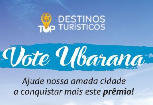 Ubarana está concorrendo ao prêmio TOP DESTINOS TURÍSTICOS 2022