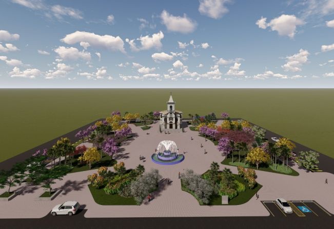 Prefeitura apresenta projeto de Arborização e Revitalização da Praça da Matriz.